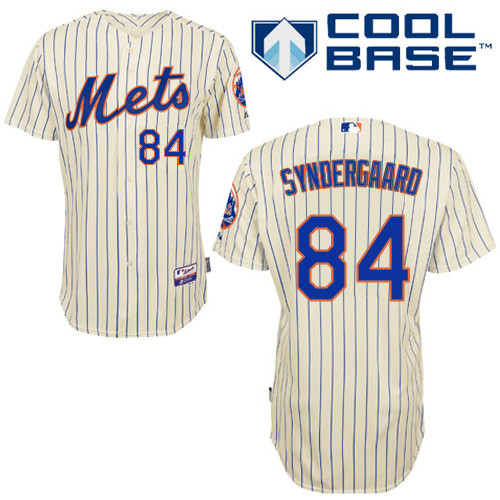Noah Syndergaard #84 MLB Jersey-New York Mets Men's Authentic Home White Cool Base Baseball Jersey